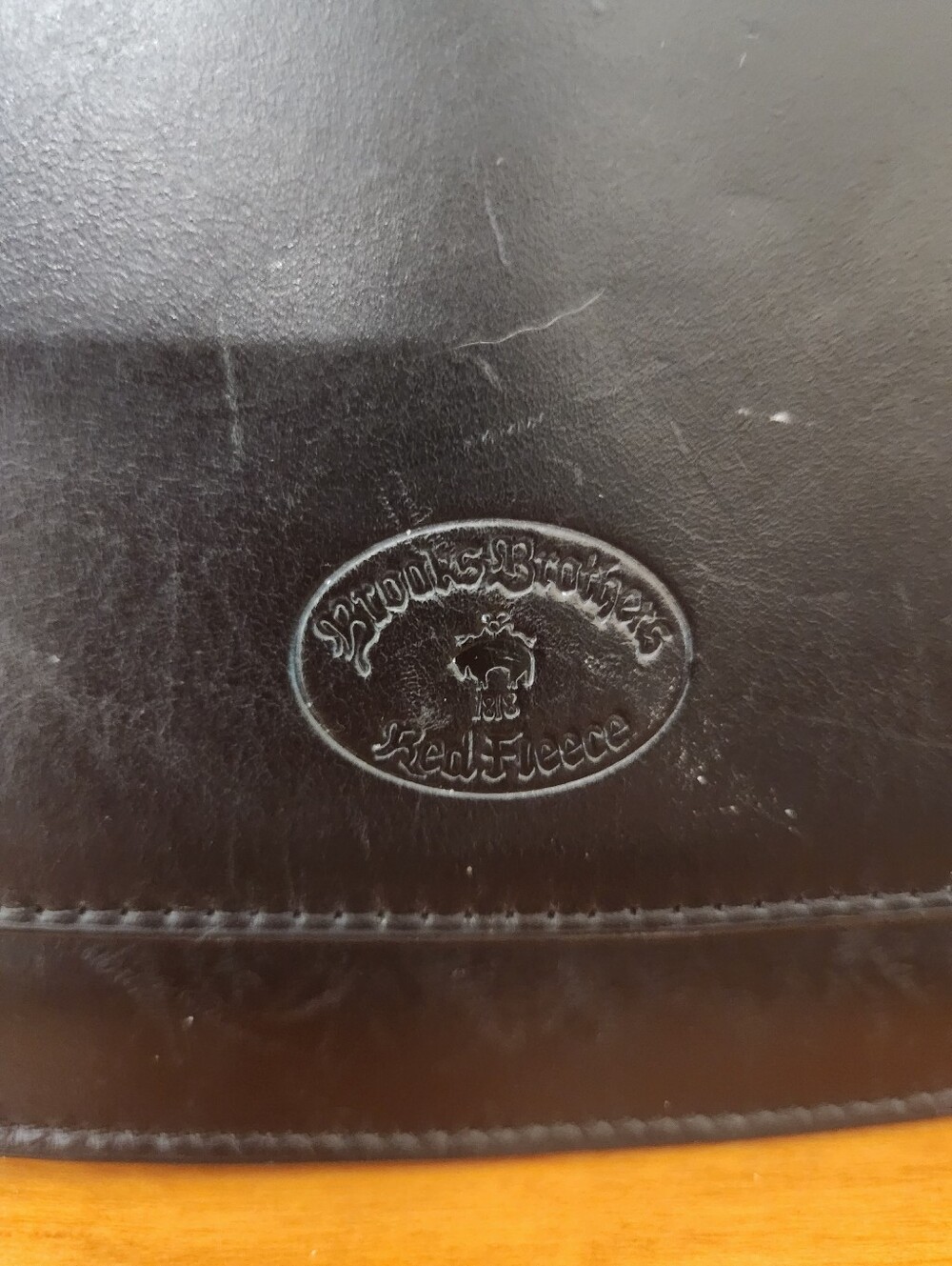 Vintage Brooks Brothers Black Leather Cross Body Purse - Picture 6 of 11